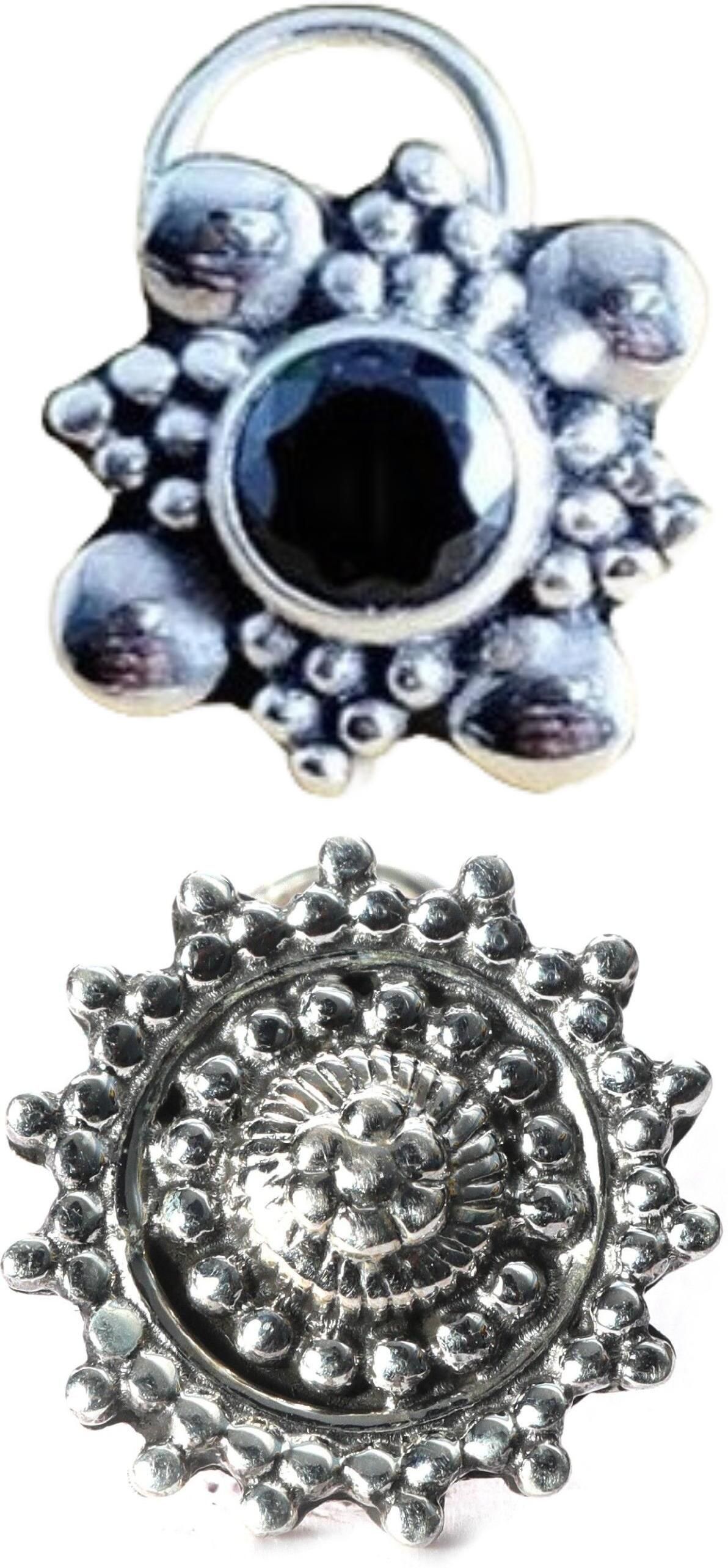 jsag Sterling Silver Plated Sterling Silver Nose Ring-picture-3