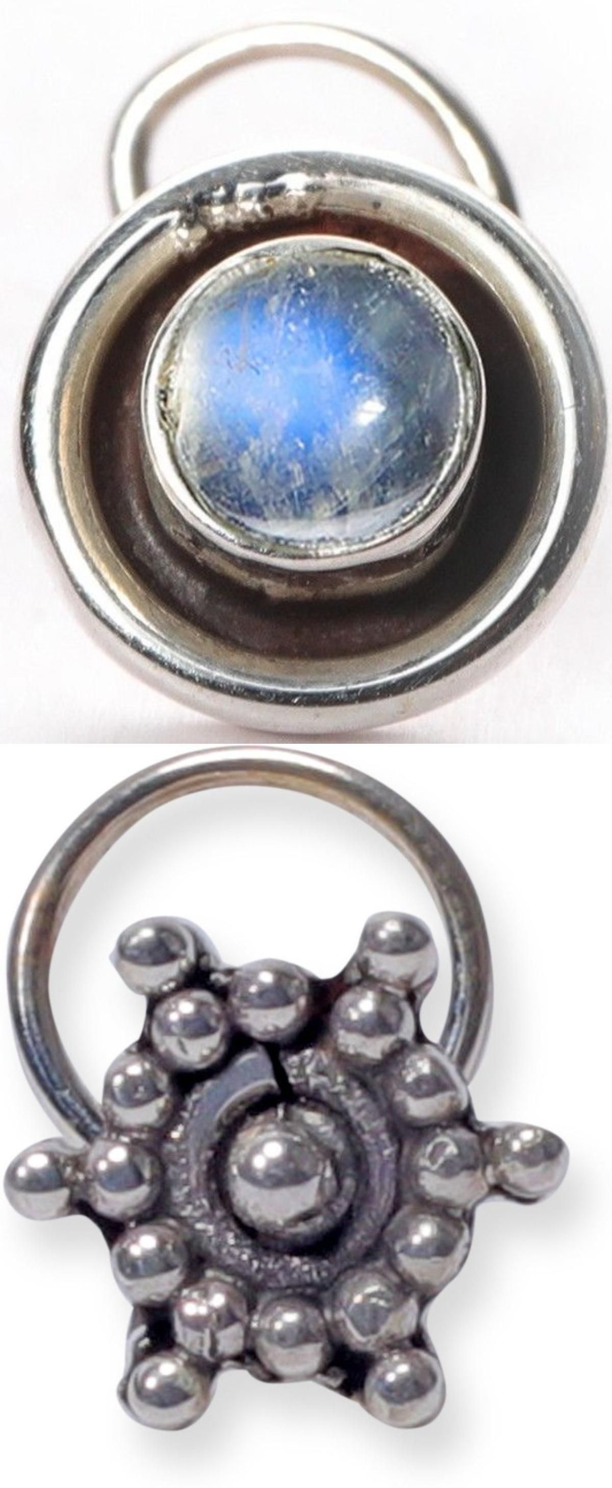 Sterling Silver Plated Sterling Silver Nose Stud-image-9