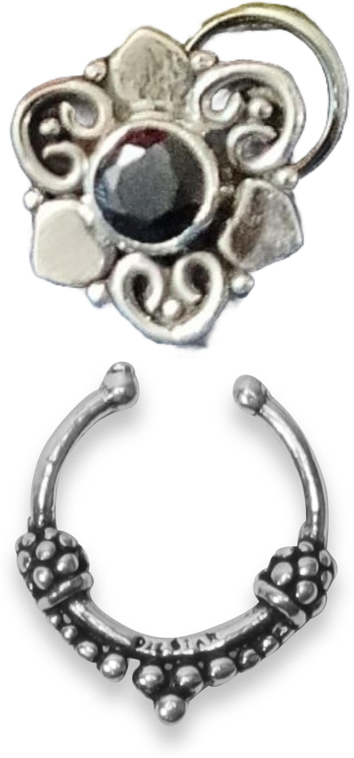 jsag Sterling Silver Plated Sterling Silver Nose Stud-picture-37