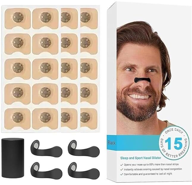 Breathing Magnetic Nasal Strips | Anti Snoring Nose Clip Skin Safe Anti-snoring Nose Shaper