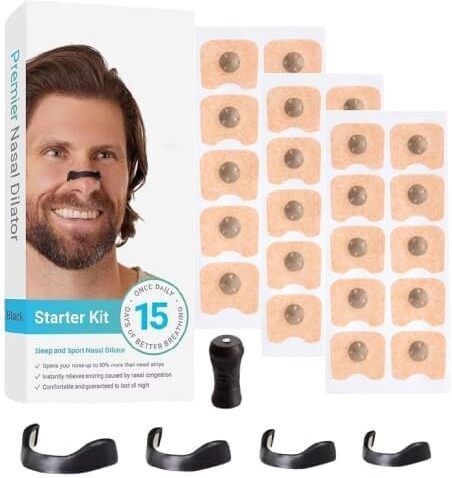 Breathing Nasal Strip Starter Kit Sugar Control Acupressure count-15 Nose Shaper-image-14