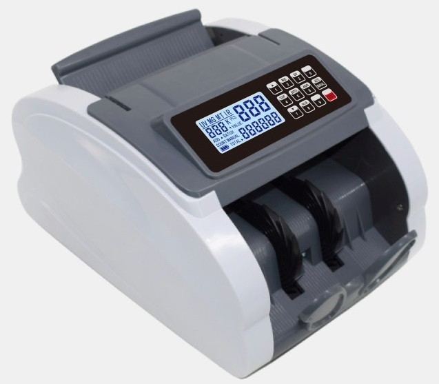 Drop2Kart Cash Counter, Counts INR with UV/MG, FakeNote Alarm with Calculator Note Counting Machine image 1