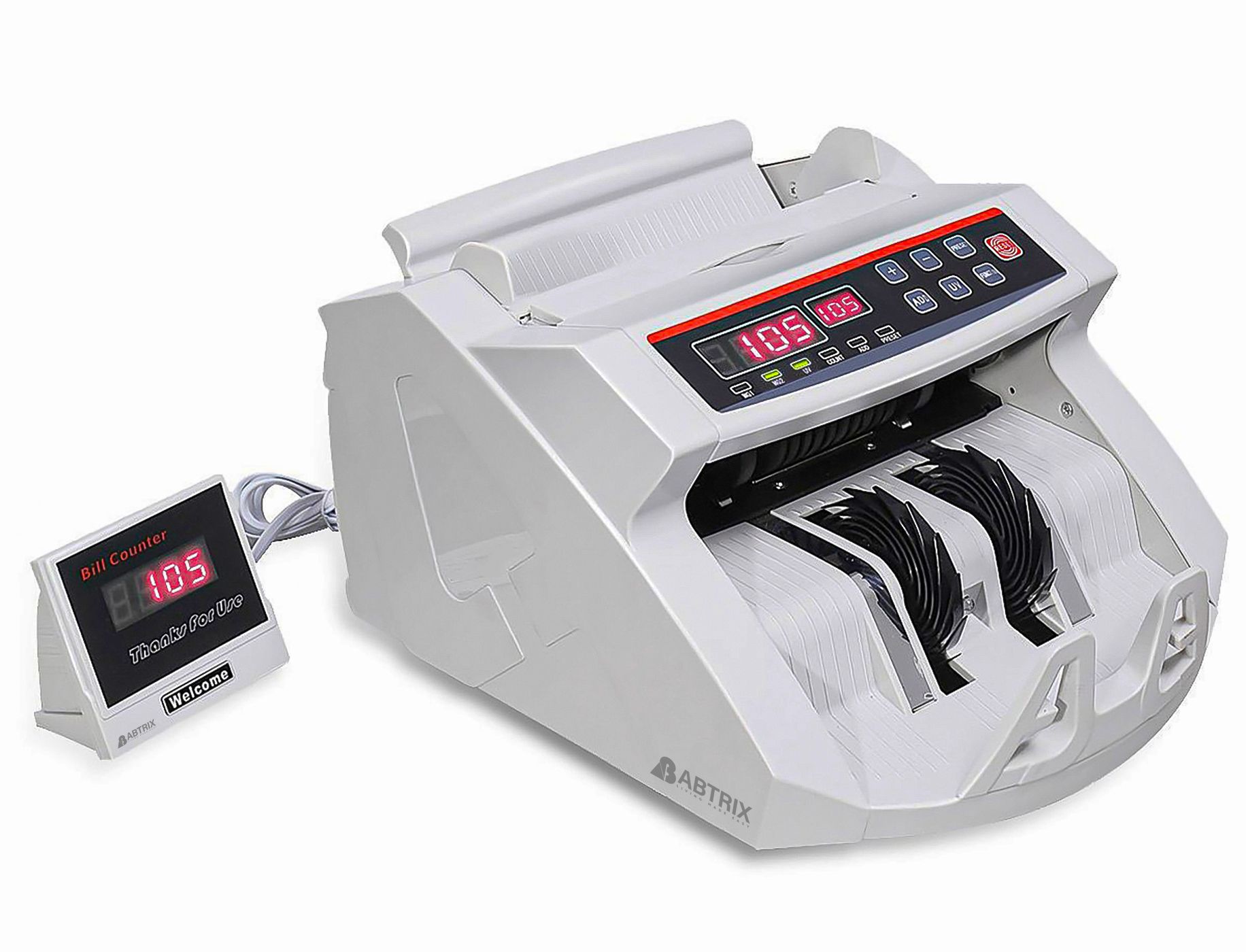 ABTRIX WITH AB Currency Counting Machine with Fake Note Detector UV/MG/IR & Display Note Counting Machine