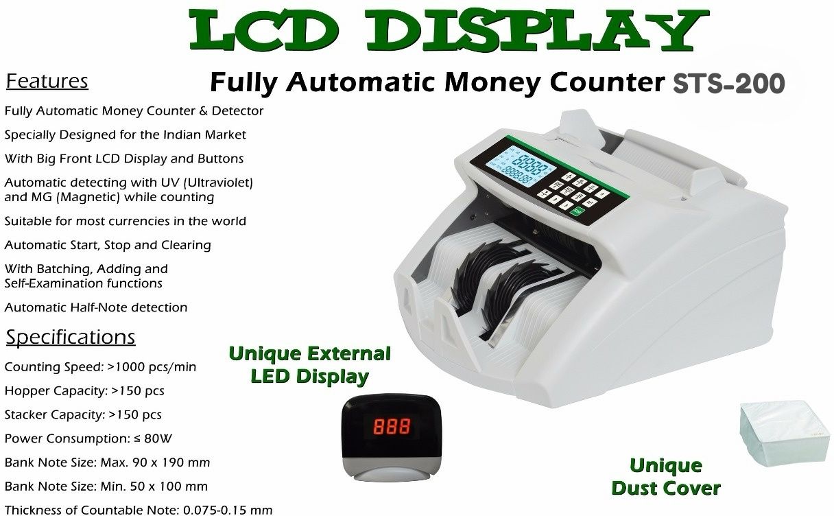 BANKO LCD 200MG Note Counting Machine-picture-13