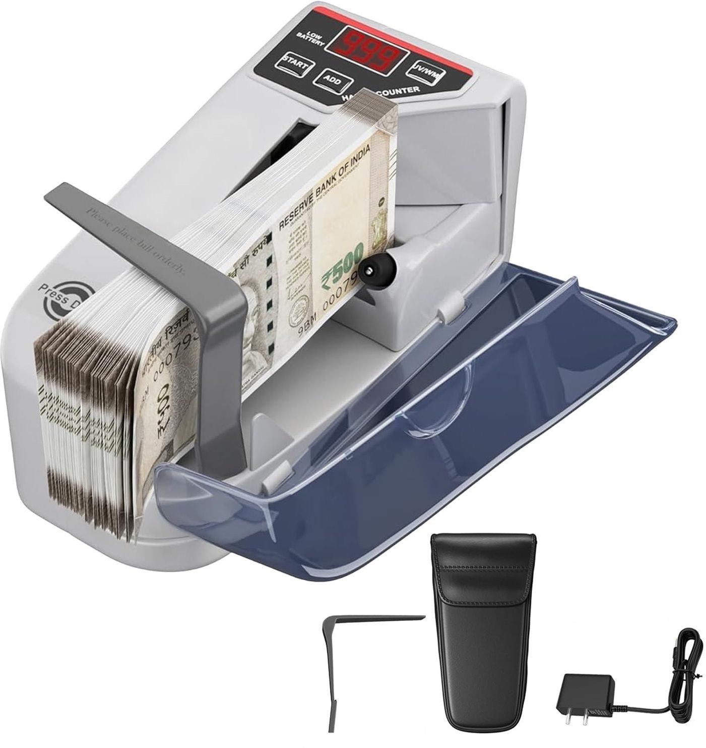 Deoxys Portable Money Counter, money counter machine, 600 Bills/min Note Counting Machine-image-41