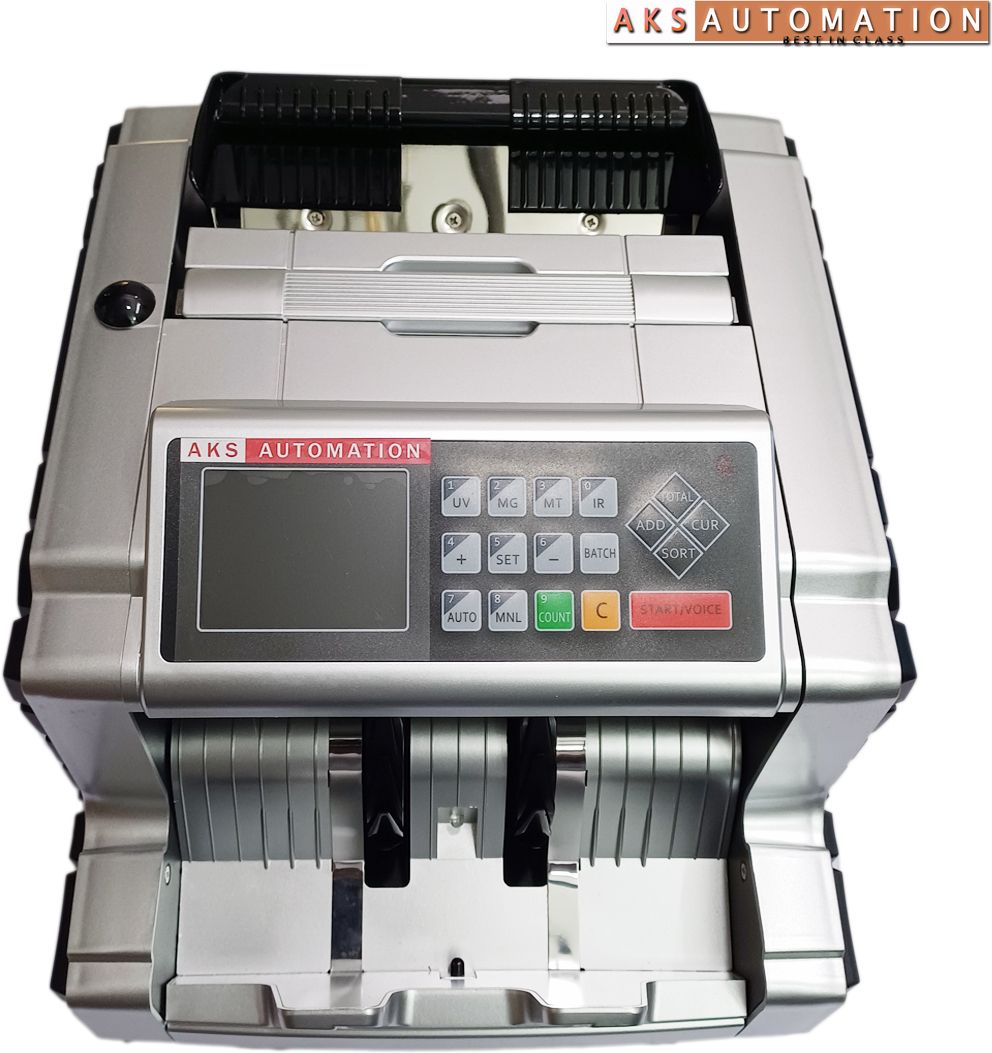 AKS AUTOMATION Fully Automatic Mix Note Value Counting Machine With Fake Note Detecton Note Counting Machine-image-28