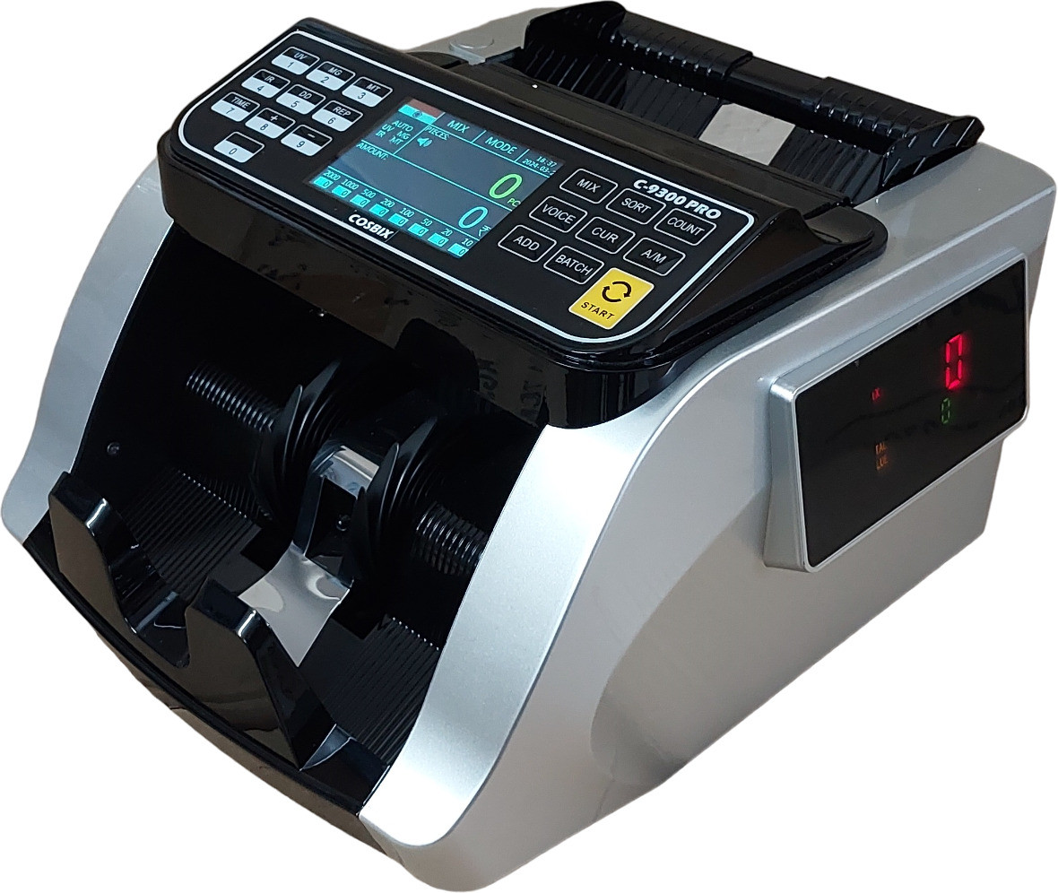 COSBIX C-9300PRO Latest Mixed Denomination Value Counting Machine I Fake Note Detection Note Counting Machine image 1