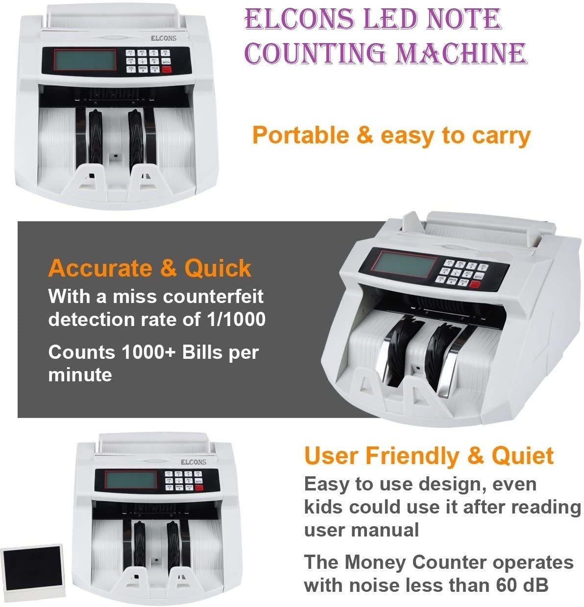 ELCONS LED MG1, MG2 Note Counting Machine Note Counting Machine-picture-41
