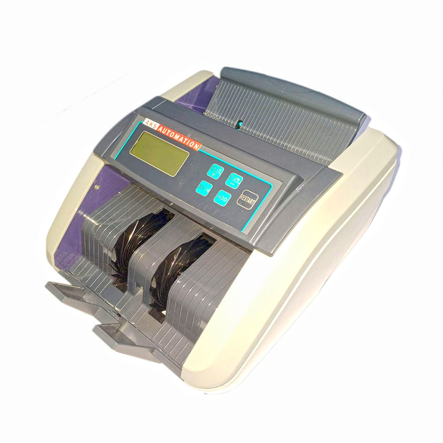AKS AUTOMATION Compact & Portable Cash Counter with Counterfeit Detection Note Counting Machine-image-14