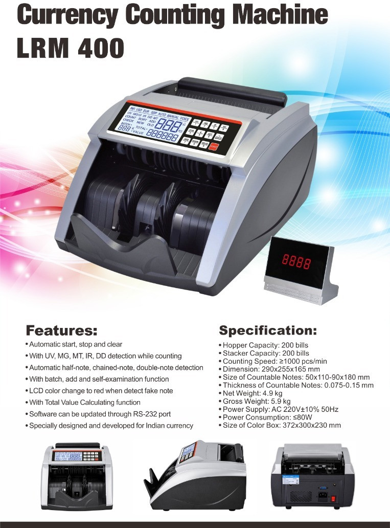 GSW LRM 400 Note Counting Machine image 1
