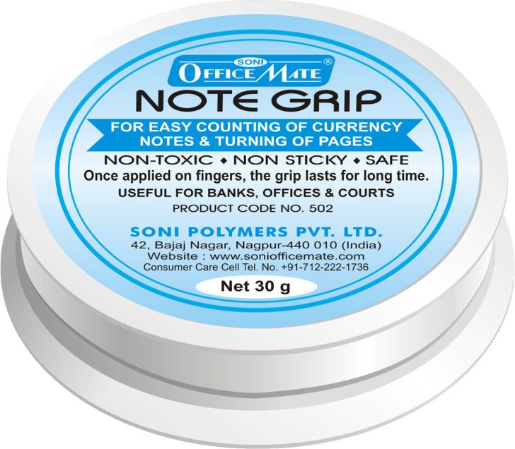 Soni Officemate Note Grip 30gm- pack of 10pcs Note Counting Machine