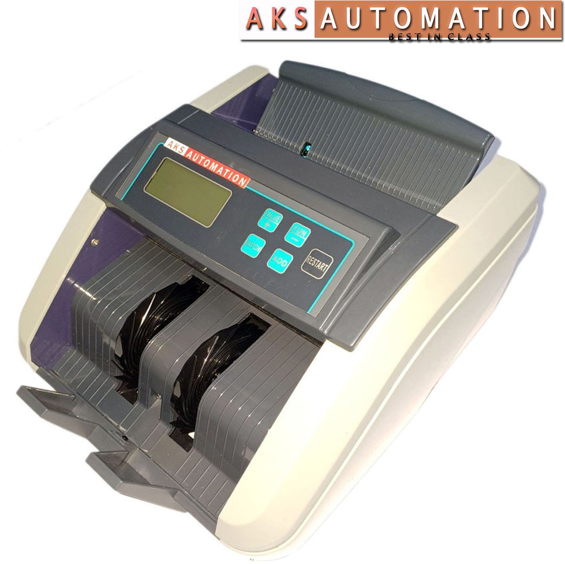 AKS AUTOMATION 2500 LCD Sem Value Money Counter with Counterfeit Detection Note Counting Machine-image-13