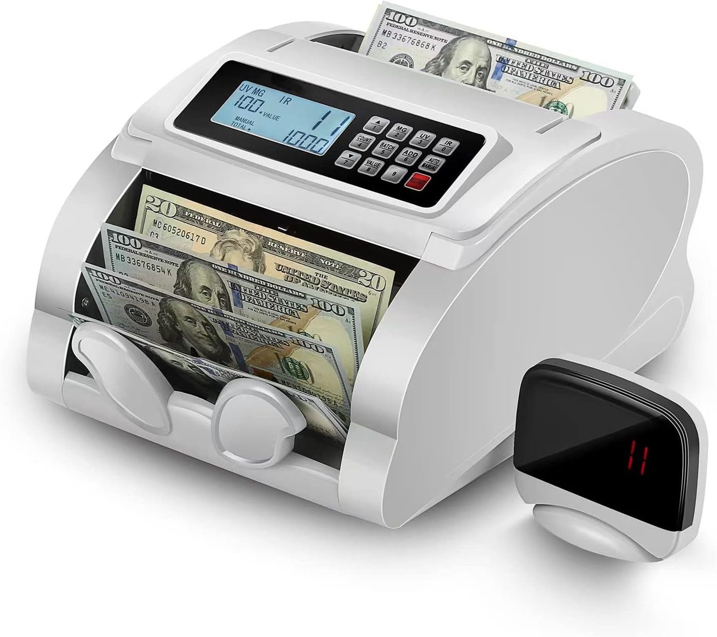 Security Store Money/Note Counting Machine with MG, UV, IR Fake Note Detection and LCD Display Note Counting Machine-image-16