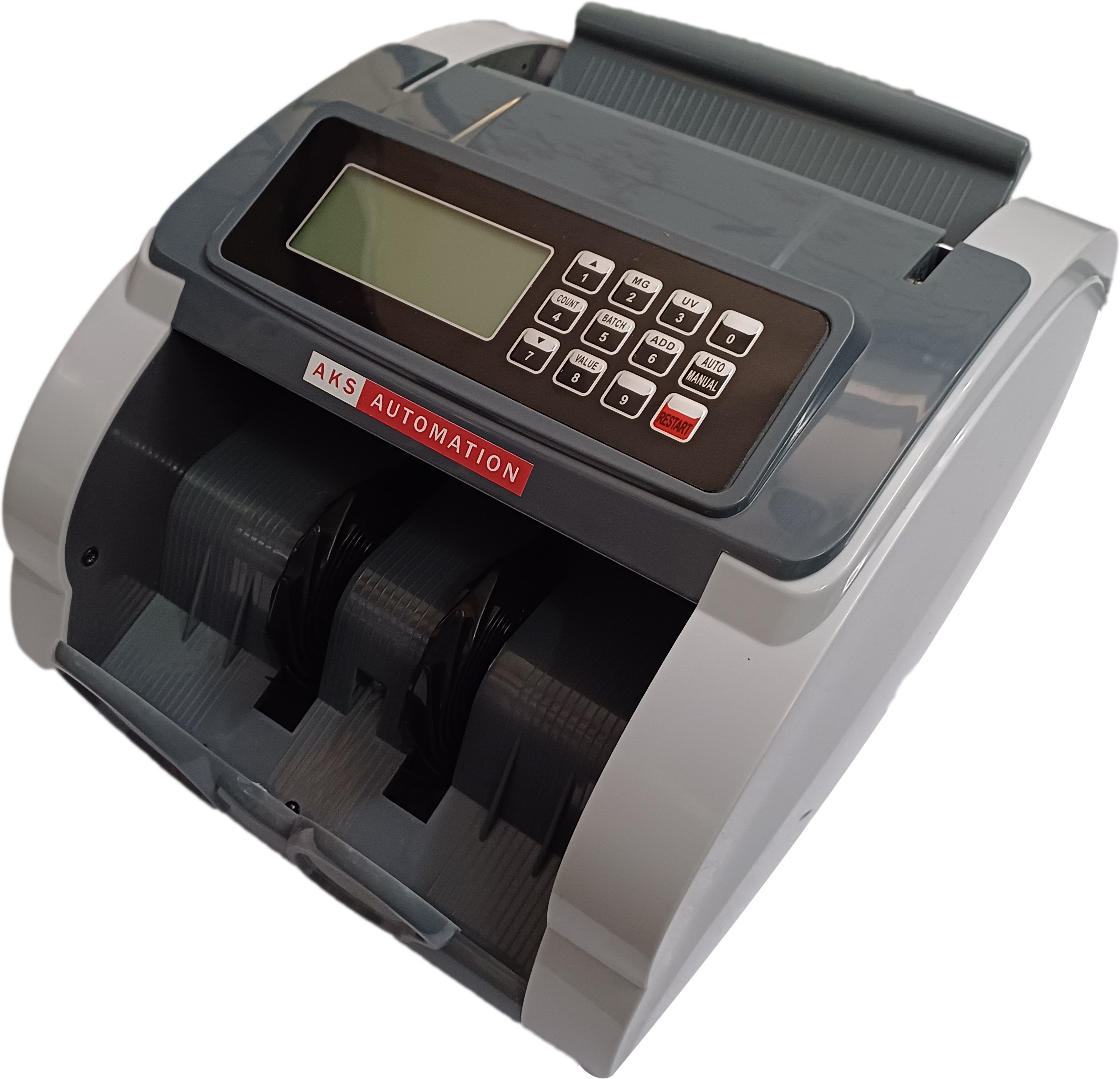 AKS AUTOMATION Currency Counting Machine with UV/MG Fake Note Detector – Semi Value Function Note Counting Machine-image-19