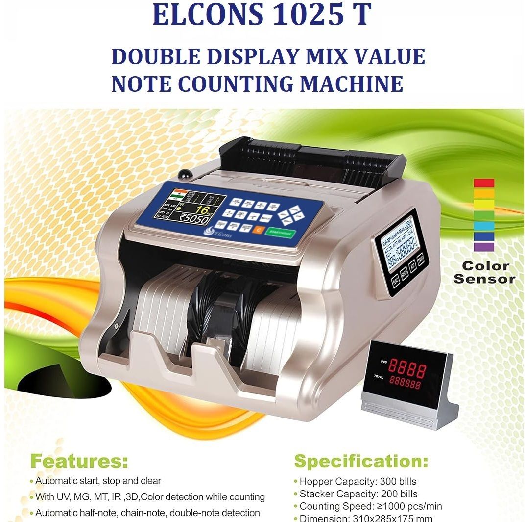 ELCONS MIX NOTE COUNTING MACHINE Note Counting Machine-picture-26