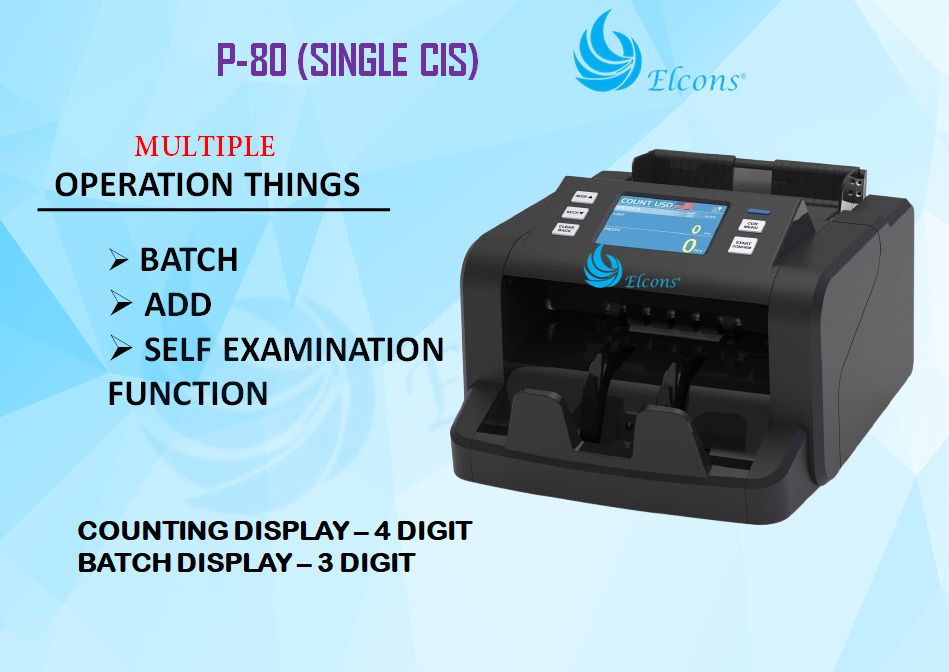 ELCONS CIS SINGLE FULLY TOUCH (BLACK) Note Counting Machine-picture-26