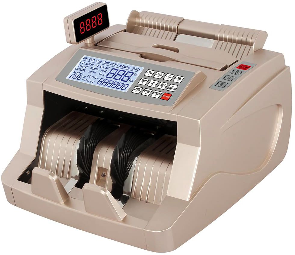 AKS AUTOMATION Golden Semi Value Note Counter with UV, MG, IR, MT Detection for Banks & Retail Note Counting Machine-picture-19