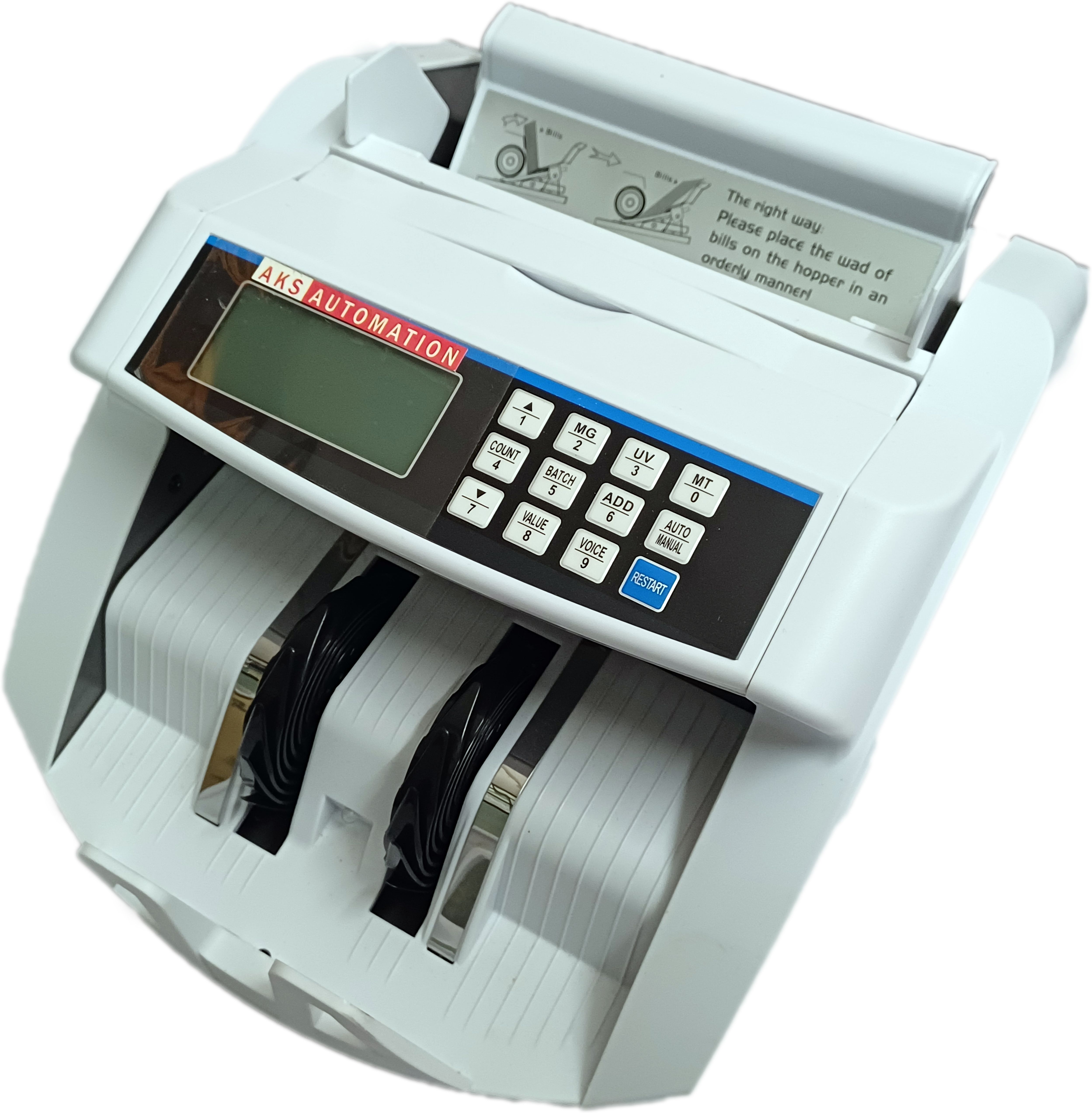 AKS AUTOMATION Currency Counting Machine with UV/MG/IR/MT Counterfeit Notes Detection Note Counting Machine-picture-22
