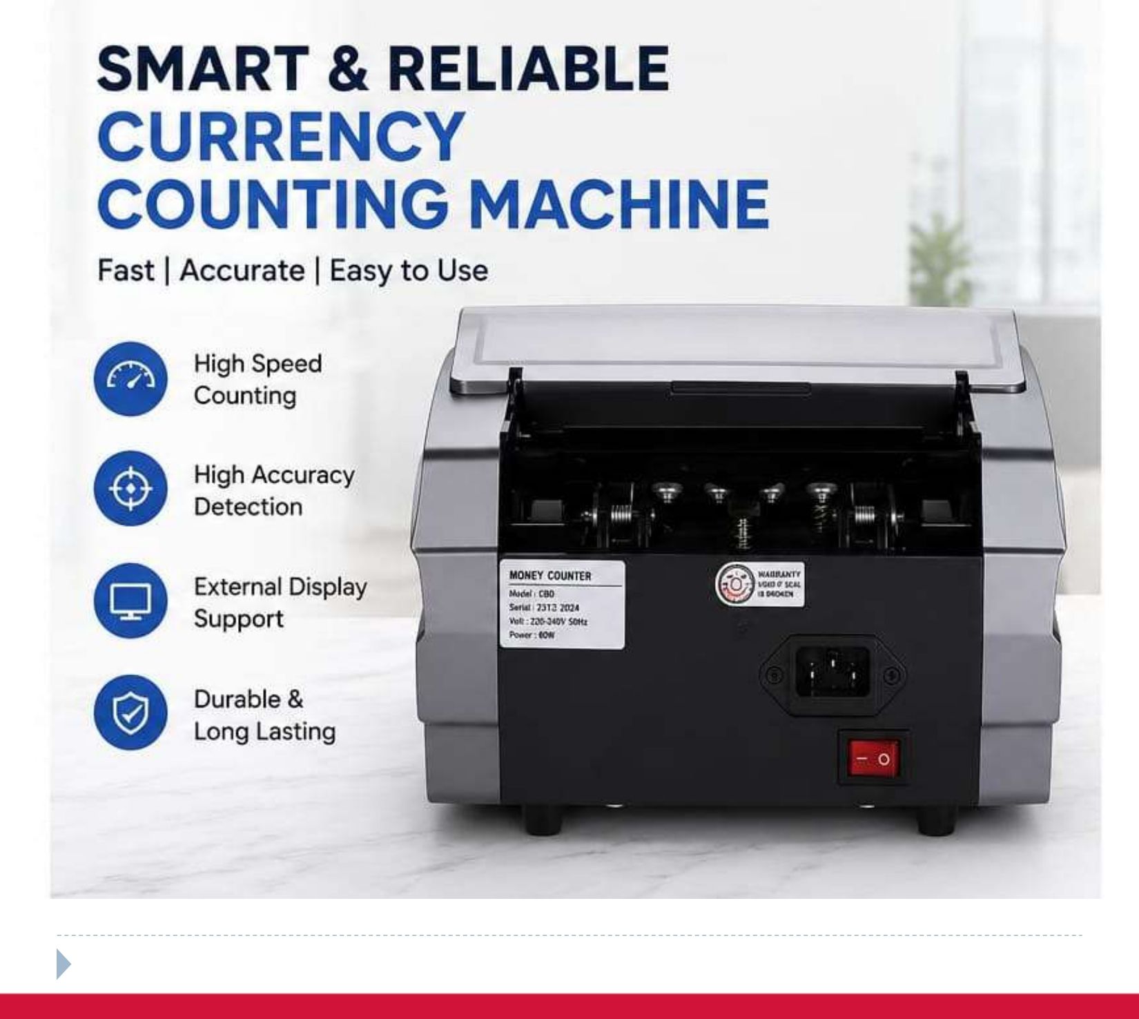BANKO Value Counting Machine with Fake Note Detection, LCD DisplayNC19 Note Counting Machine-picture-40