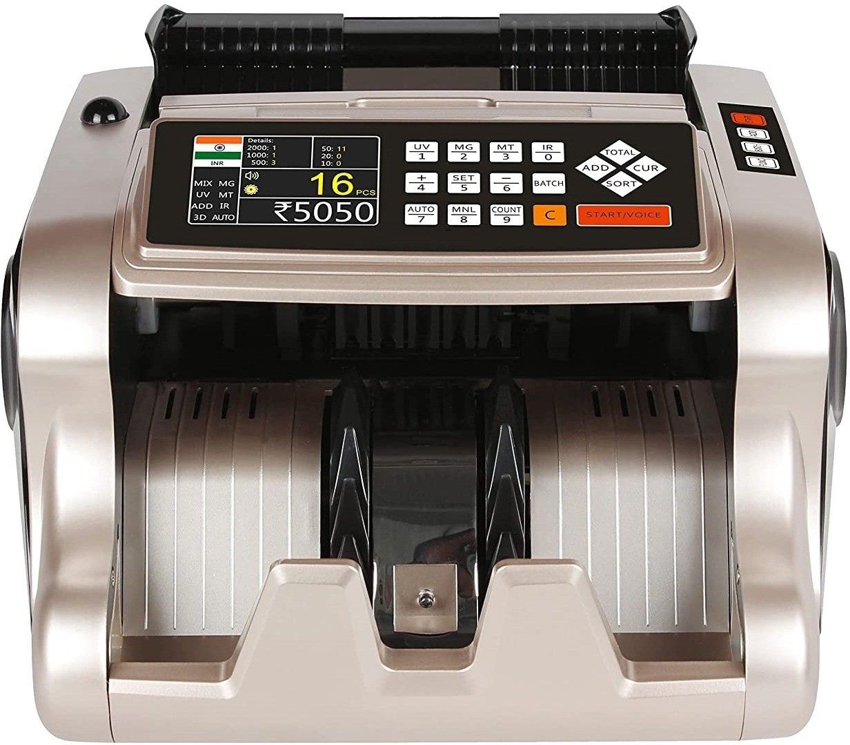 Security Store Mix Value Note Counting Machine With UV Note Counting Machine-image-11