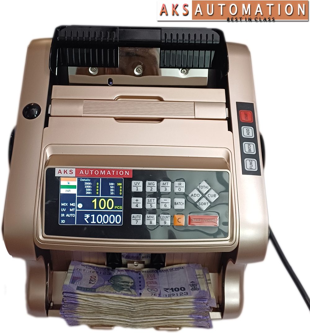 AKS AUTOMATION MIX MAGIC Fast Value Counting Machine with Counterfeit Note Sensor Note Counting Machine-image-15