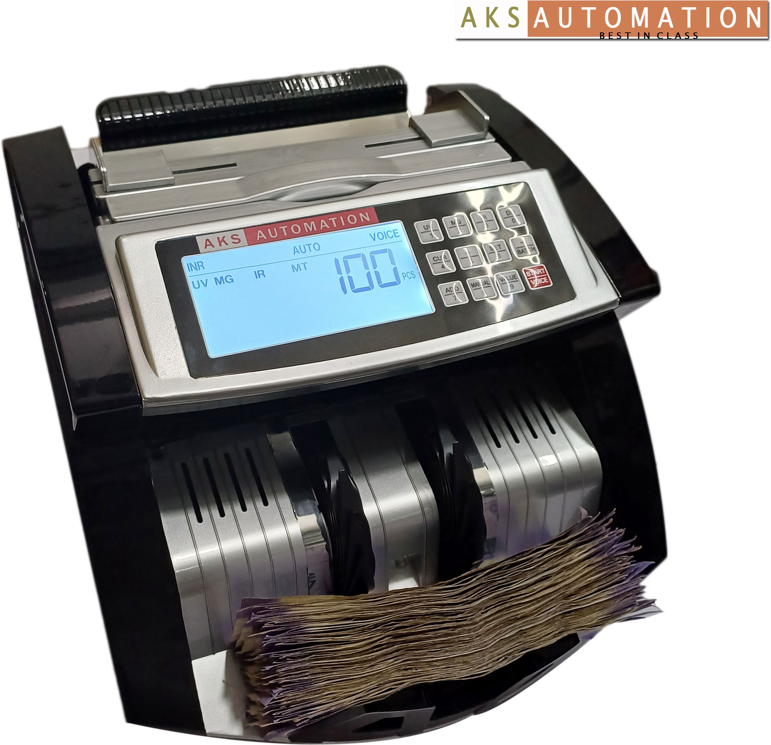 AKS AUTOMATION Industrial Grade Money Counter with Fake Note Alert and Display Output Note Counting Machine-picture-28