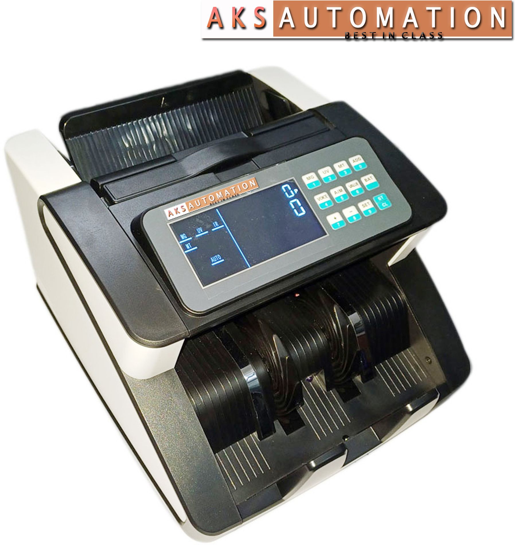 AKS AUTOMATION OLC PRO LCD Cash Counter with Counterfeit Detection Note Counting Machine-picture-11