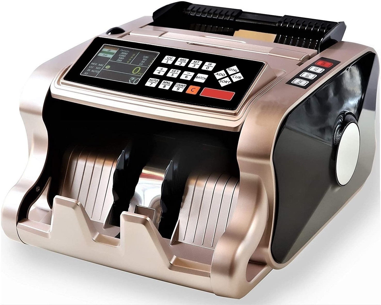 Drop2Kart Mix Value Cash Counter with Swivel Display Note Counting Machine image 1