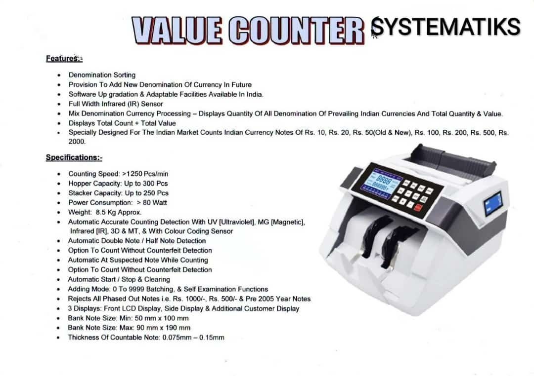 STS PLATINUM VALUE COUNTER Note Counting Machine-image-25