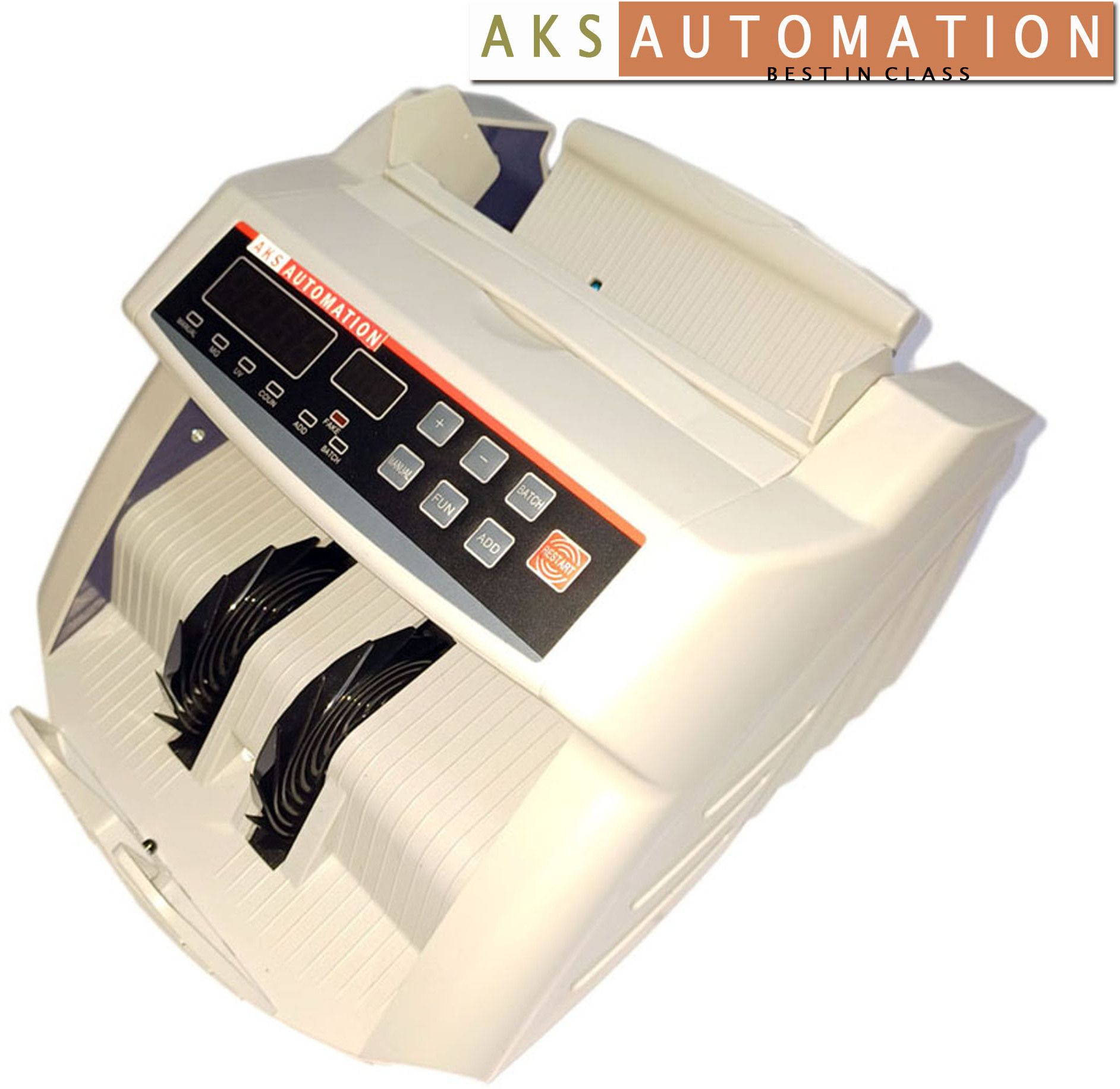 AKS AUTOMATION VC 2108 UV, MG Note Counting Machine with Fake Note Detection Note Counting Machine-image-3