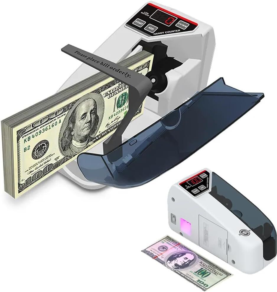SUICUNE Mini Handheld Money Counter, Bill Counting Machine, LED Display Note Counting Machine-picture-35