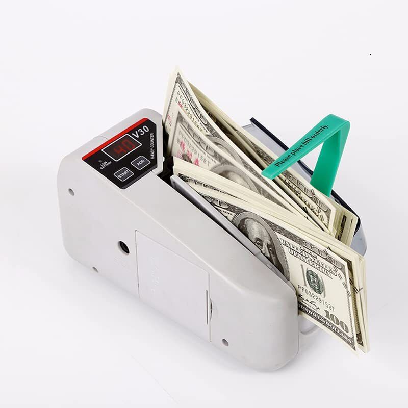 DeHMY Handheld Cash Counting Machine Currency Discriminator Counter V30 Mini Note Counting Machine-image-7