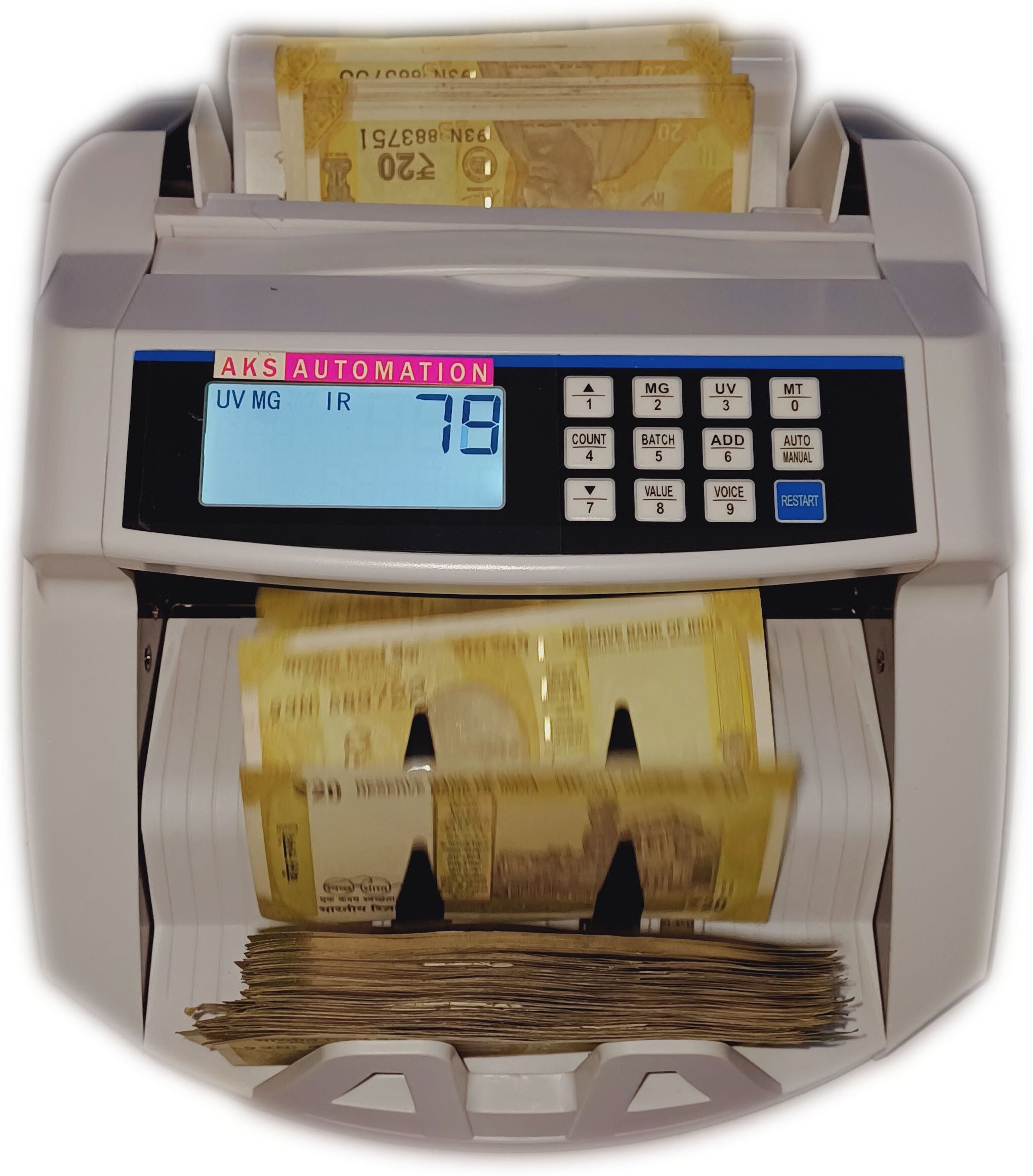 NextGen AKS-2100LCD Bill Counter Cum Counterfeit Detection Note Counting Machine-picture-24
