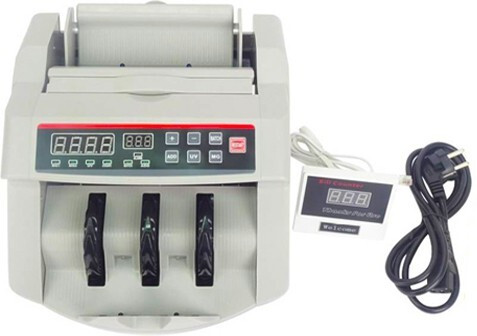 HINDVANTURE Double mg cash counting machine with fake note detection Note Counting Machine image 1