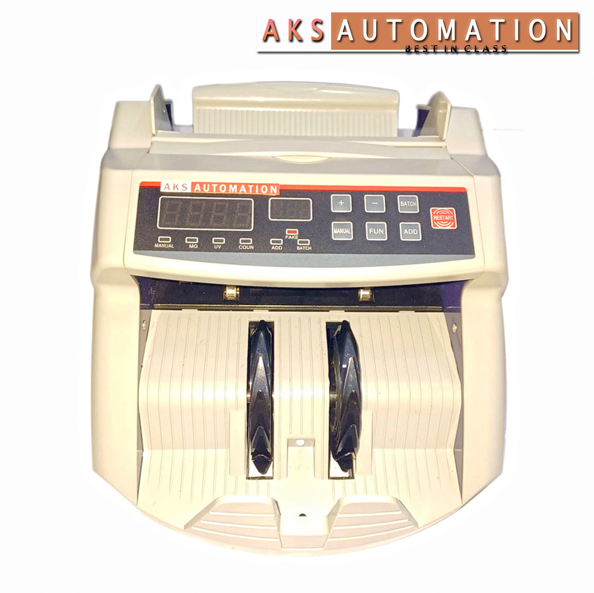AKS AUTOMATION 2100 LED Currency Counter with Counterfeit Detection Note Counting Machine-image-6