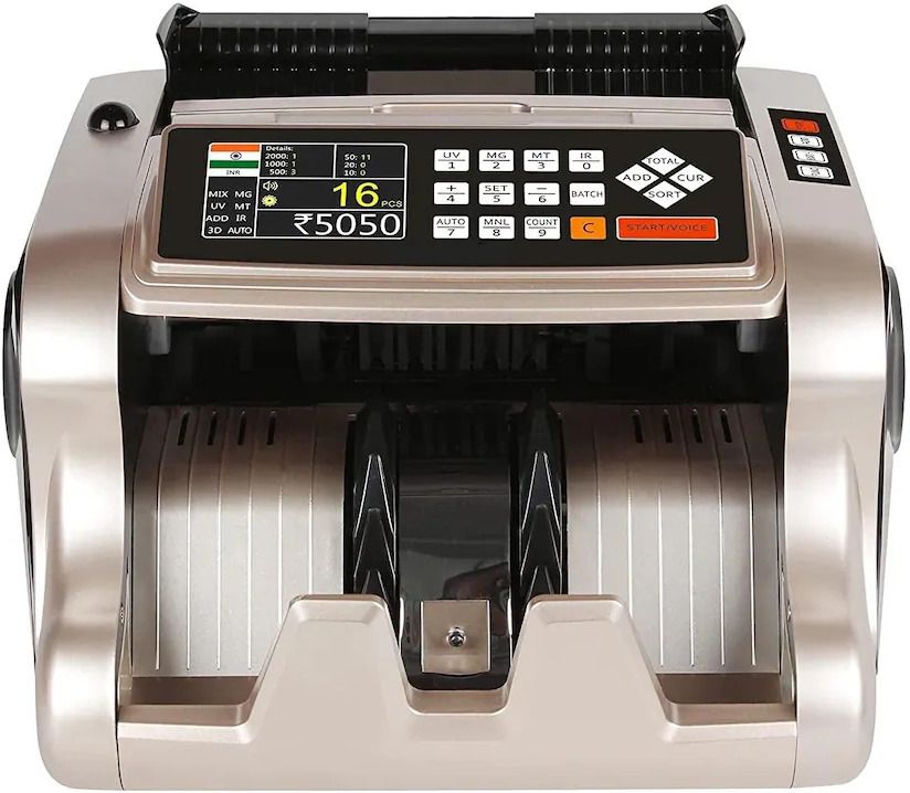 SWAGGERS Gold Value Updated Mix Note Value Counting Machine for New Indian Currency with Fake Note Detection Note Counting Machine-picture-35