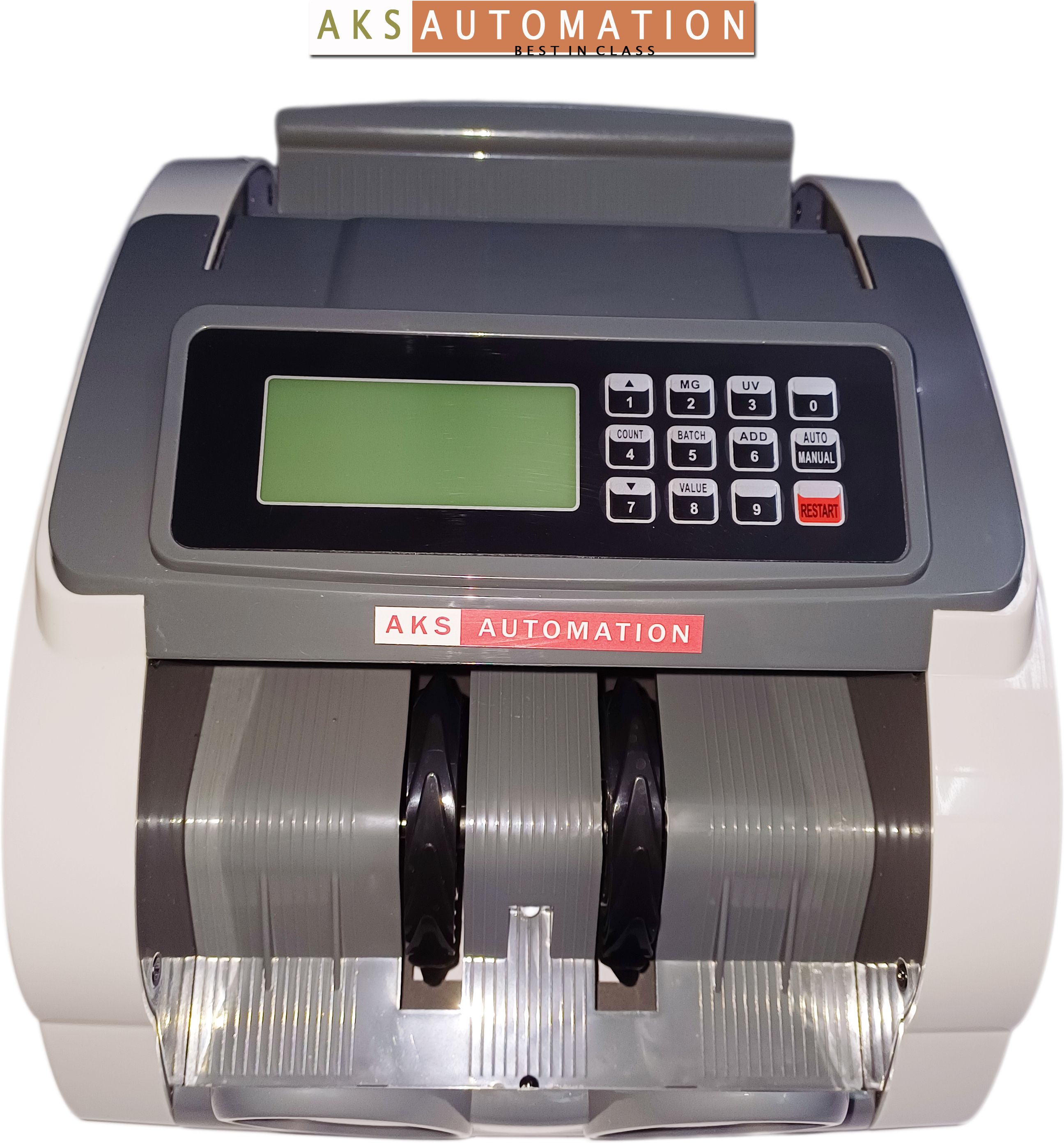 AKS AUTOMATION OVAL-VALUE The Fast Semi Value Counting Machine with Counterfeit Note Sensor Note Counting Machine-image-18