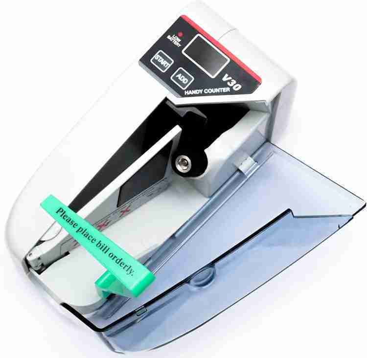 Tech Fuel V30 LED Display Mini Portable Use Battery/Plug Handy Money Counting Machine Note Counting Machine-image-13