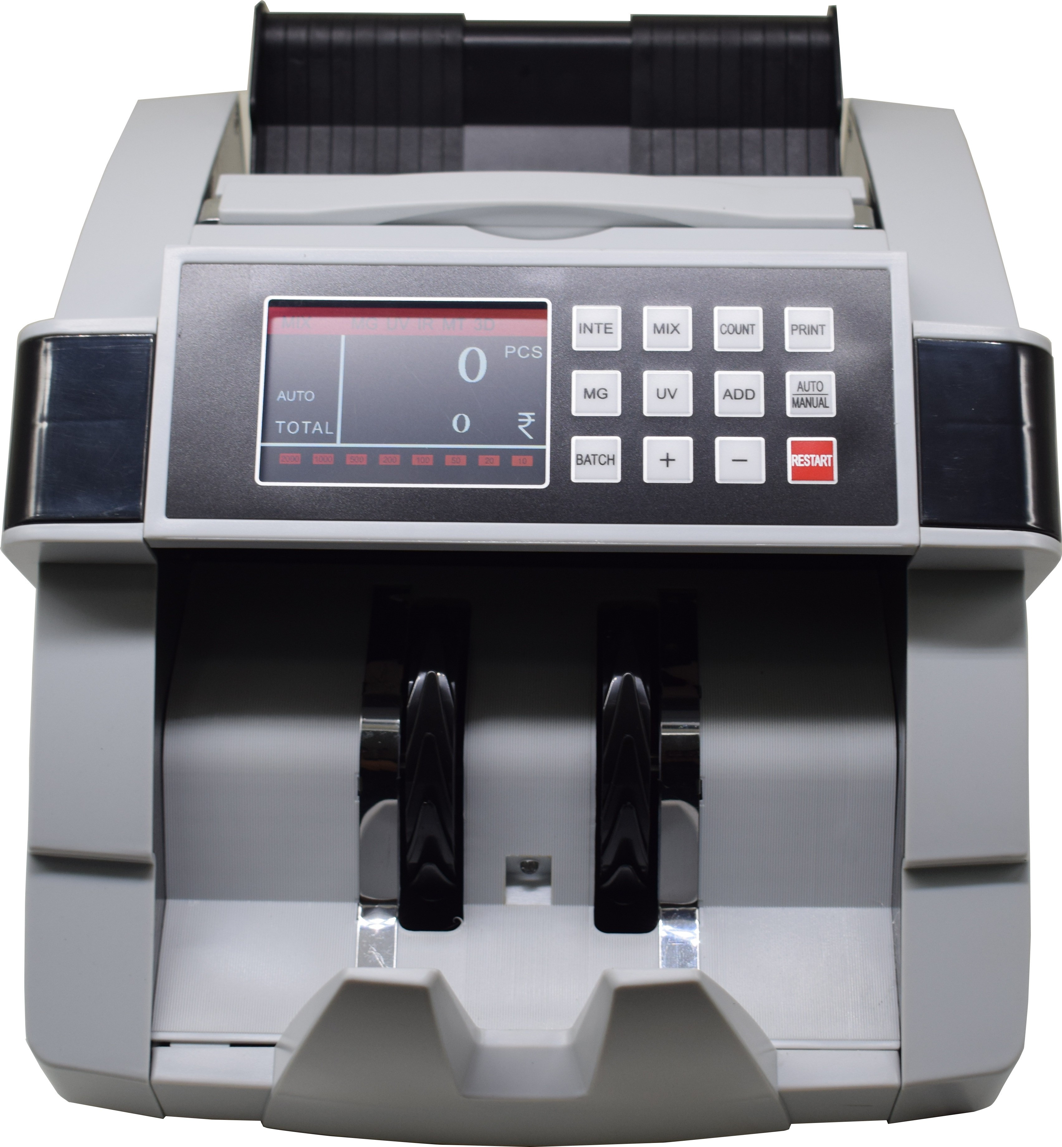 AM Fully Automatic Value Old/New INR Money Counter Detector Dual (LCD+LED) Display Note Counting Machine image 1