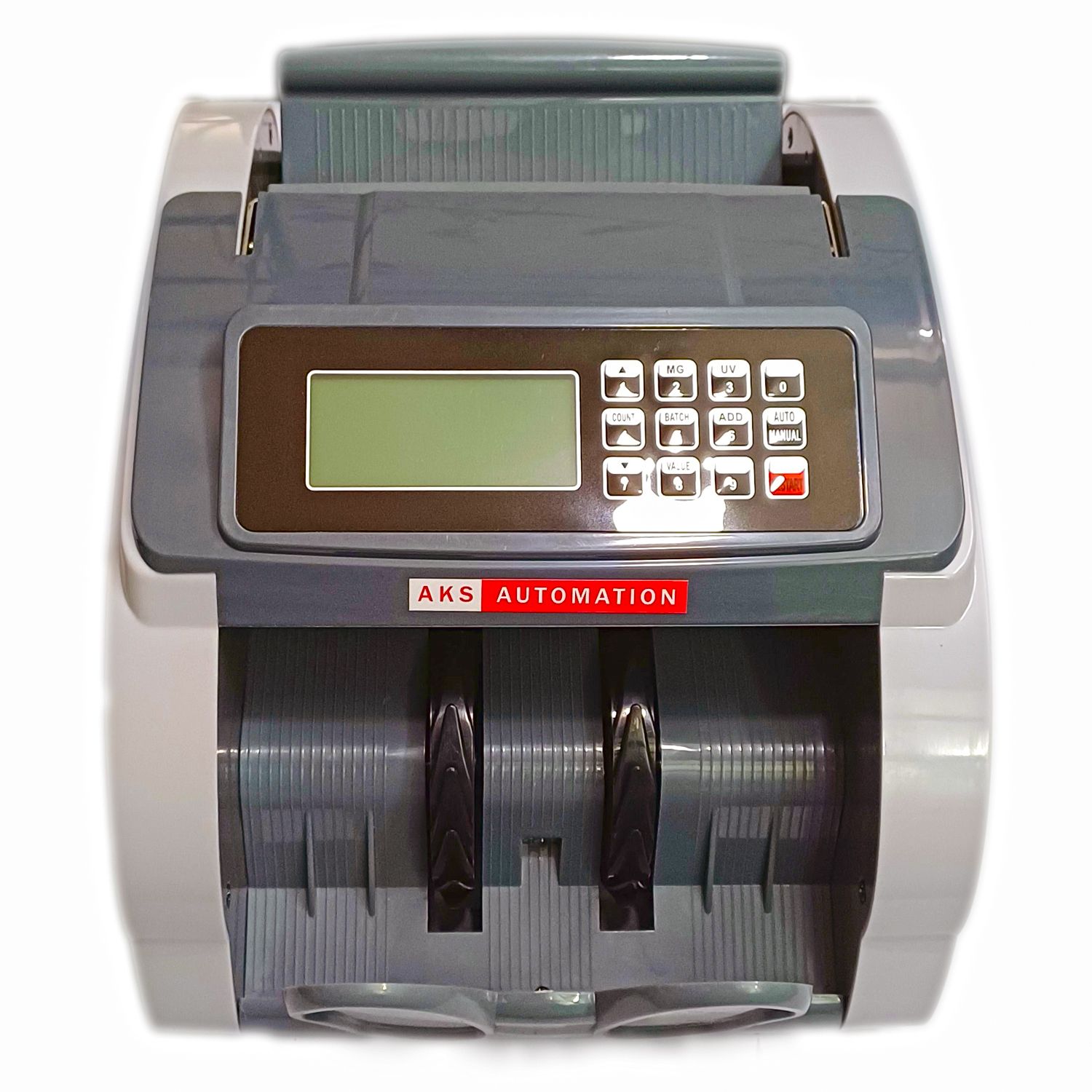 AKS AUTOMATION Oval Grey Cash Counting Machine with UV, MG, IR & Semi Value Function Note Counting Machine-image-3