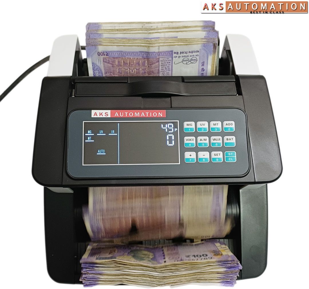 AKS AUTOMATION OLC Prime Note/Money/Currency Counting Machine with Fake Note Detection Note Counting Machine-picture-12