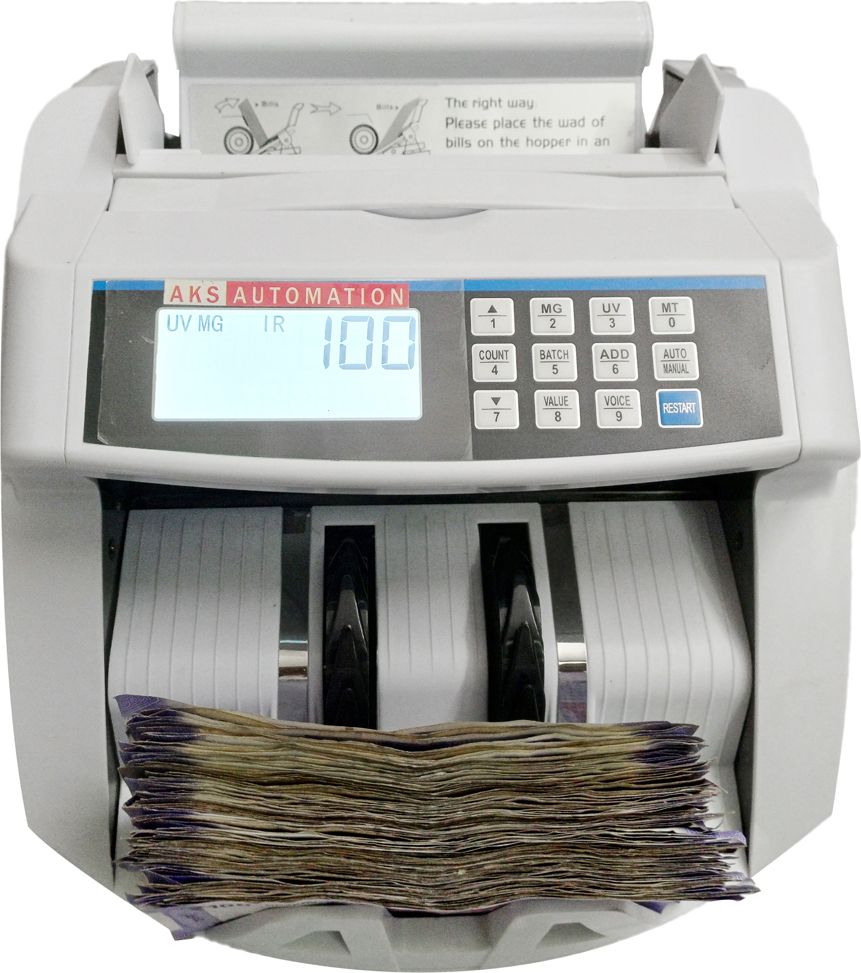 AKS AUTOMATION 2100LCD Cash Counting Machine with Counterfeit Detection Note Counting Machine-picture-14