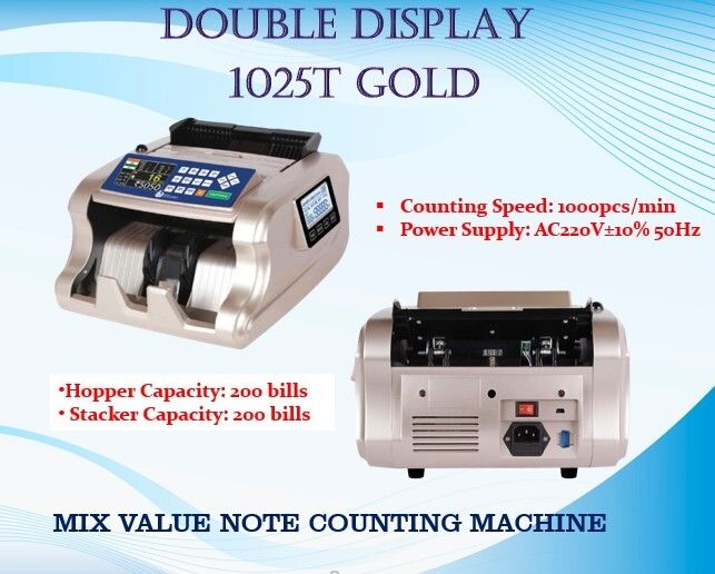 Maplin double display 1025t gold Note Counting Machine-picture-24