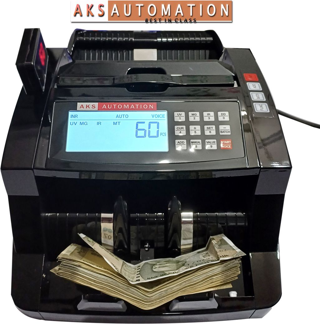 AKS AUTOMATION Ultra Durable Cash Counter with Fraud Detection & External Display Note Counting Machine-picture-15