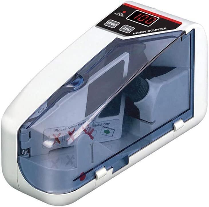 BANKOMAT Handy Currency Counting Quantity of Bills only, for Small Change Counter Machine Note Counting Machine