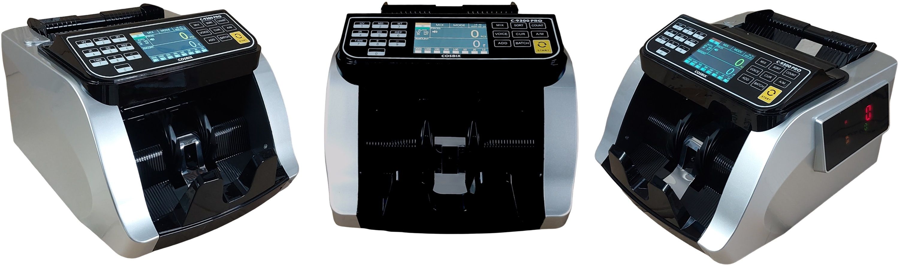 COSBIX C-9300PRO Latest Automatic Mixed Denomination Value Currency / Money / Cash / Note Counting Machine-image-17