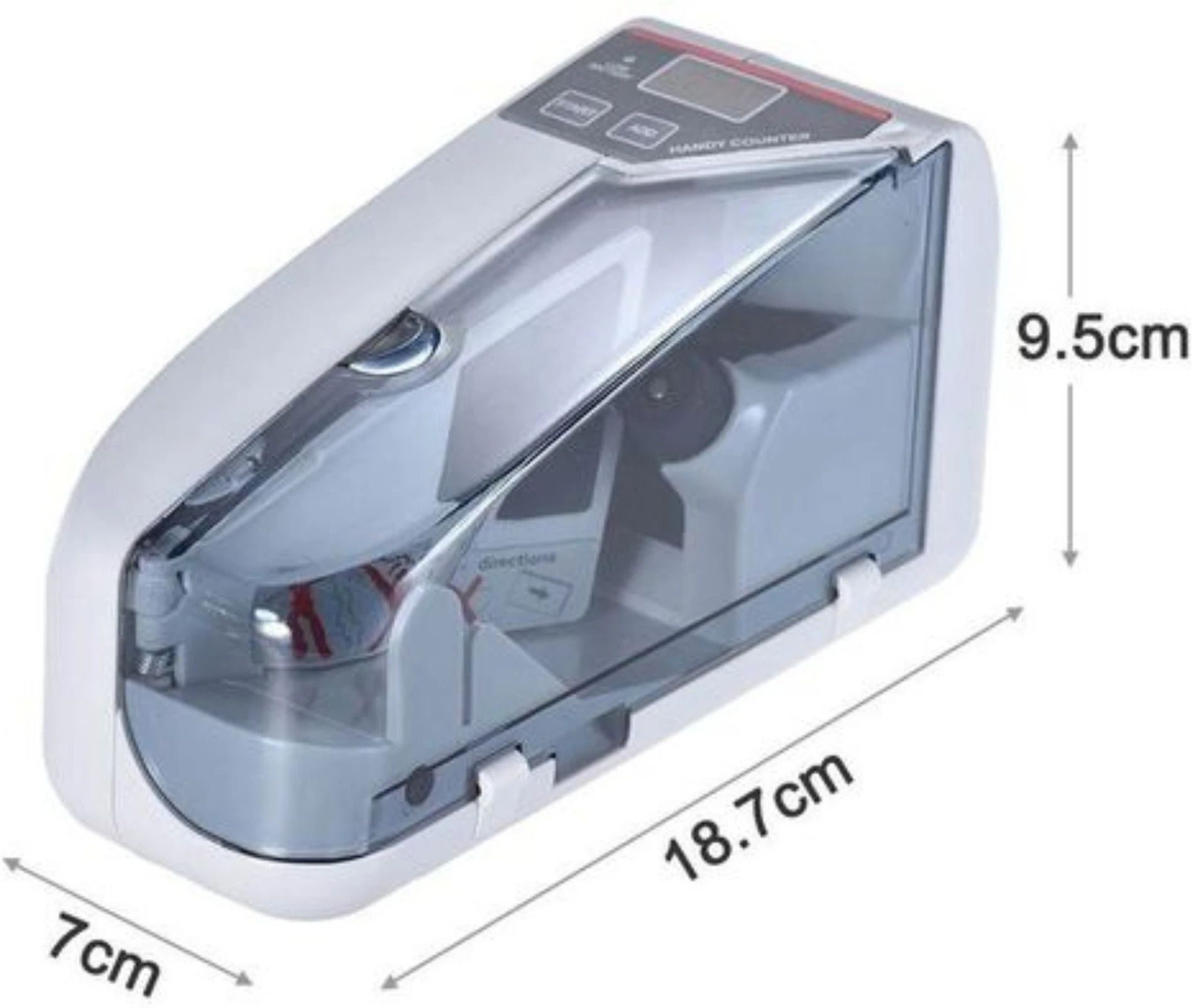 ELCONS V31 LED Display Mini Portable Handy Use Battery/Plug Note Counting Machine