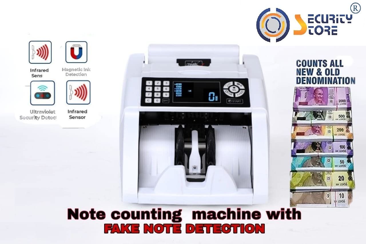 Security Store Money Counting Machine with Fake Note Detection for All New & Old Notes Note Counting Machine-picture-36