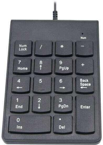 Forida USB Numeric Keypad for Laptop 18 Keys Wired Mini Number Pad, Ultra Slim Keyboard Wired Number Pad-image-27