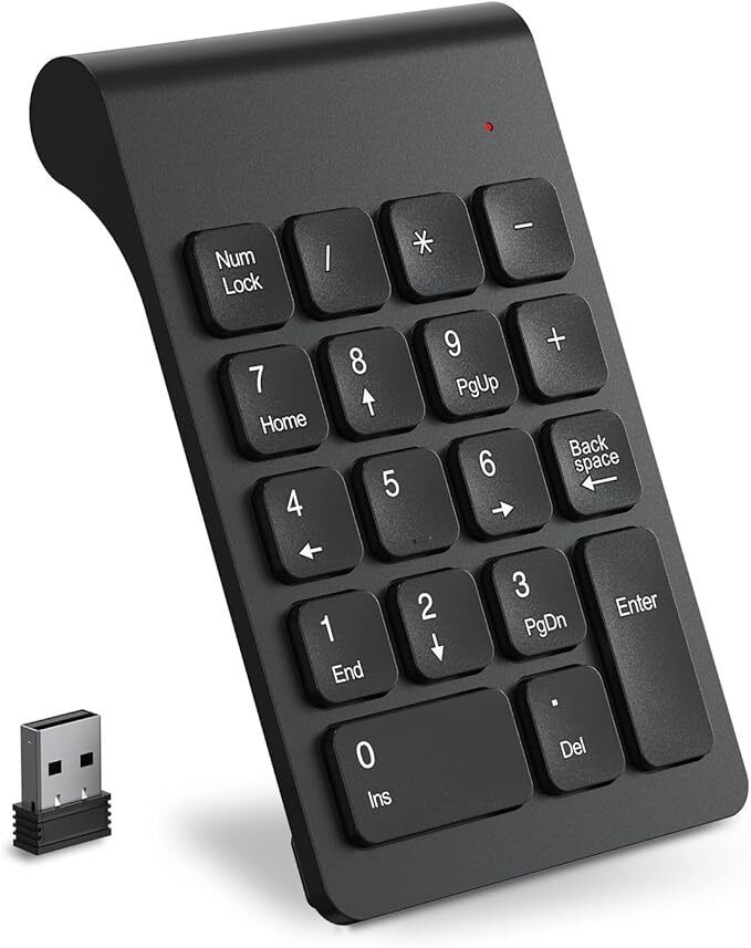 WEFLY Wireless 18-Key Numeric Keypad Wireless Number Pad